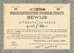 NBDS 1886 bewijs van uitgestelde rente - coupon 23