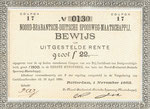 NBDS 1883 bewijs van uitgestelde rente - coupon 17