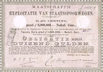 SS 1891 obligatie f 1000,00