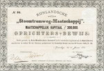 RSTM 1881 oprichtersbewijs