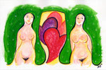 女と女 : Crayon  Paper 2010