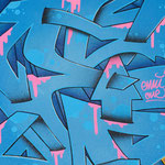 E-Leinwand im Graffiti-Style