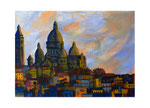 Sacre Coeur in Paris, 70 x 50 cm, Acryl auf Leinwand