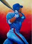 Baseball (Acryl auf Leinwand, 60 x 80 cm)