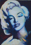 Marilyn Monroe, 30 x 42 cm, Acryl auf Papier