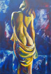 Weiblicher Akt I (Acryl auf Leinwand, 50 x 70 cm)