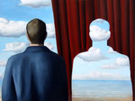Inner Self After Magritte(18x24 Oil on Panel)