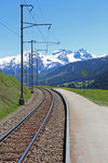 Schweizer-Eisenbahnen - Bahnhof Rueras