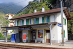 Schweizer-Eisenbahnen - Bahnhof Veytaux-Chillon