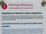 Schweizer-Eisenbahnen - Bahnhof Lalden