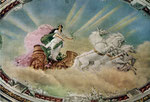 Detalle del fresco en el techo del Gran Salón.