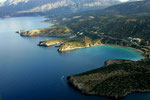 Vogelperspektive - der Voulismabay und der Istron Bay 