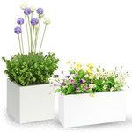 Square Planter - Item#100101  W8" x D8" x H8"         Rectangle Planter - Item#100102   W8" x D6" x H15 3/4"