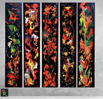 Impressioni 11-15 (5 Immagini je: 180 x 35 x 1,8)