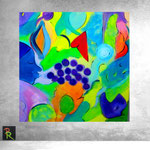 Harlekin II (100 x 100 x 1,8)