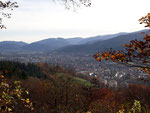 Blick ins Dreisamtal vom Schloßberg Freiburg