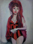 娼婦　(oil on canvas 2011)  sold out 227mmX158mm