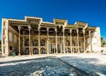 Bolo-Hauz Mosque (children’s pool)  is the only surviving monument in Registan Square