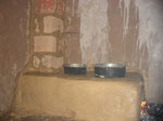 Fresh made Mkombozi household stove on use in one of TOT house in Mzava A - Vudee