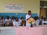 Mwanga District Official giving speech during International Worlds AIDS Day in Langata Bora