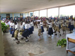 Primary School Students perform Mganda Dance during the commemoration of International Worlds AIDS Day in Langata Bora
