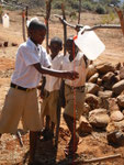 Trying out Kibuyu Chirizi as final touch on installation