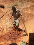 TOT on mud mixing for contructing Mkombozi stove