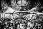 Foule au temple de Kōtoku-in à Kamakura (Japon)