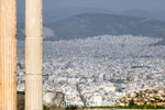 Vue depuis l'Acropole d'Athènes (Grèce)