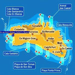 Karte Menorca