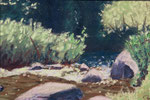 Noon in the Park   Pastel Painting - sold