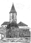 Pottendorf, Niederösterreich, Doppel Karner, 13. Jhd. Eine der schönsten Bauwerke seiner Art in Österreich.