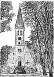 Weissenkirchen, erste Kirche in Niederösterreich die aus Betonfertigteilen errichtet wurde.