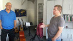 Dagmar Egger Band, Plinio Ziegelbauer & Martin Hess, bei CD- Aufnahmen, Studio Schreiber, 2015