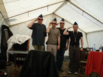 Dixieman Four, Backstage/ Elbedays Thorgau 2009.      "zu lange auf Tour, da kann so was vorkommen"