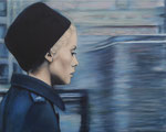 "Belle de jour - die Entscheidung" (Catherine Deneuve), Acryl- und Ölfarbe auf Leinwand, 80 x 100 cm, Mai 2015