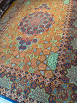 ESFAHAN wool&silk パルデサイズ　  HAGHIGHI ハギギ工房 70Raj HENDCIヘンデシ（幾何学模様）デザイン