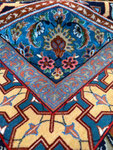 ESFAHAN WOOL&SILK HAGHIGHI ハギギ工房 9㎡　HENDECI幾何学模様デザイン　OLD