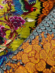 QUM silk ザロニムサイズ  ABBASI 工房　風景　鳥