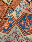 ESFAHAN wool&silk パルデサイズ　 HAGHIGHI ハギギ工房 70Raj HENDCIヘンデシ（幾何学模様）デザイン