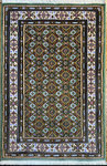MASHHAD　MUD　wool&silk ポシティサイズ　90ｘ60
