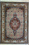 MASHHAD　MUD　wool&silk ポシティサイズ　90ｘ60