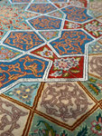 ESFAHAN wool&silk 2x3 F・HAGHIGHI ハギギ工房 60Raj HENDCI（幾何学模様）デザイン