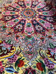 TABRIZ wool&silk 60Raj  ALI MASSANE工房 とても美しい希少な絨毯 360ｘ360 円形