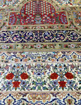 QUM silk ドザールサイズ　RAJABIYAN　ABOLFAZL　工房　　バラ 薔薇