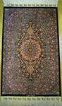 QUM silk  ザロチャラクサイズ　Aboulghasem Jeddi工房 ボルドー エンジ ブルー