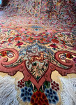 TABRIZ wool&silk 60Raj  ALI MASSANE工房 とても美しい希少な絨毯 360ｘ360 円形