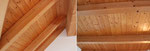 Holzdecke aus Fichte in Dachschräge