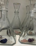 Glasflasche mit Wasserbelebung