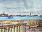 Venedig,Tusche-Aquarellstift,25x32,2021